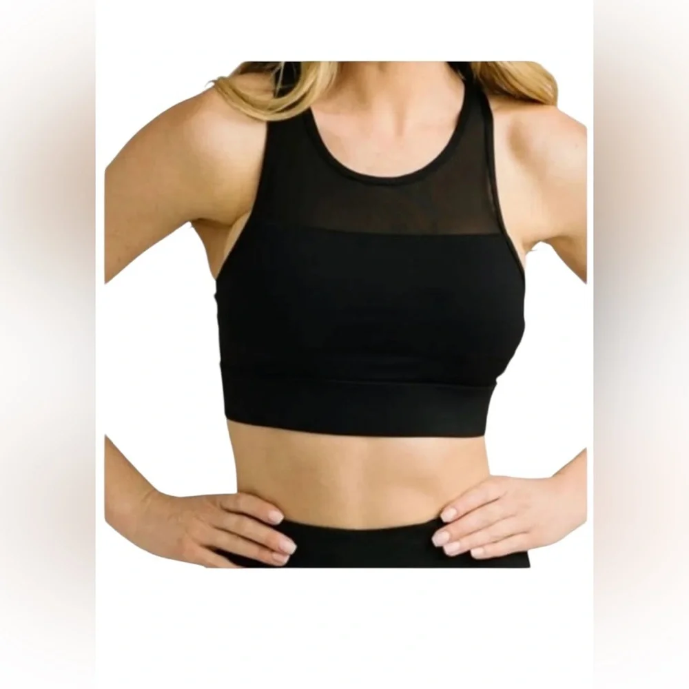 ZYIA All Star women’s Small Black Sports Racerback Bra